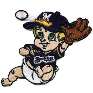 Milwaukee Brewers Baby Team Mascot "Bernie" Self-Adhesive Patch - Picture 1 of 2