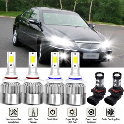 Kit combinado de faros antiniebla altos/bajos+ LED para Acura MDX 2004 2005 2006 Foto 1 de 4