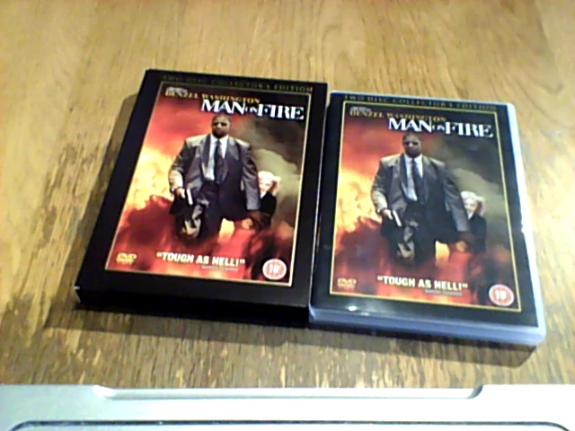 MAN ON FIRE 2-Disc Collector's Edition Slipcase UK DVD 2005 Denzel Washington  - Image 1 of 1
