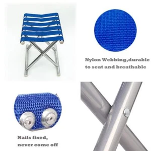 Tragbarer Klapphocker, superstarker robuster Outdoor Klappstuhl, Camping - Bild 1 von 22