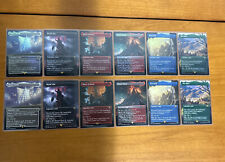 MTG LOTR BORDERLESS FOIL + Non-Foil LANDS 0340-0345 Minas Tirith Mt Doom MYTHIC