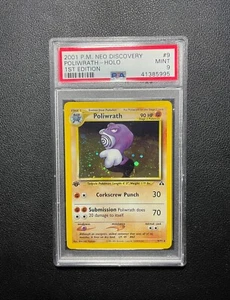Poliwrath 9 Holo Error Insufficient Ink PSA 9 - 2001 Neo Discovery Pokemon Card - Picture 1 of 5
