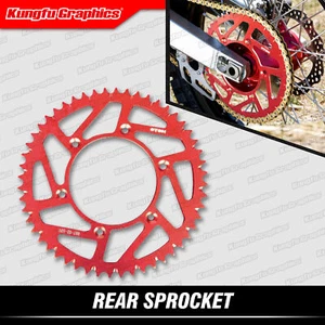 Rear Aluminum Sprocket 52T for CR CRF XR 125 150 230 250 500 450 650 R Dirt Bike - Picture 1 of 6
