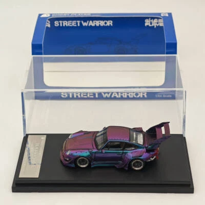 SW 1:64 Porsche RWB 993 Racing Sports Classic Model High Spoiler Diecast Car - Image 1 of 4