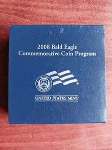 2008 Bald Eagle Commemorative Proof Silver Dollar Coin ***In Original USM Box*** - Picture 1 of 6