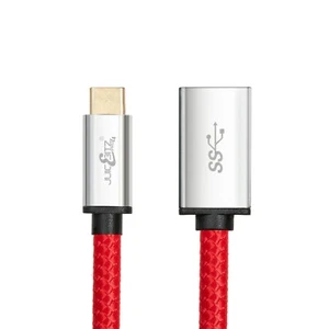 Chargeur rallonge type C mâle vers USB type A femelle et câble de données superspeed 5Gbps - Photo 1/11