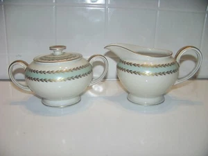 Vintage Rosenthal china sugar bowl and creamer US Zone SELB Germany Winifred - Picture 1 of 6