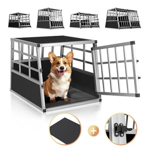 Hundetransportbox Transportbox Hundebox Aluminium Autotransportbox Hund CADOCA® - Bild 1 von 9