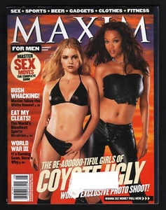 MAXIM MAGAZINE, August 2000, GIRLS OF COYOTE UGLY COVER, VG w/ML - Picture 1 of 2