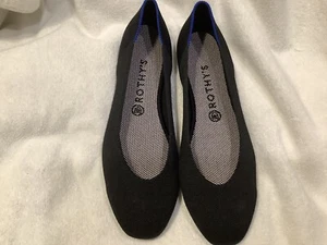 Rothy's The Square Black Textile Ballet Flats Women’s US 10 EU 41 - Picture 1 of 10