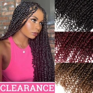 Afro Passion Twist Hair Water Wave Crochet Braiding Hair Extensions Pre-Twisted - Picture 1 of 17