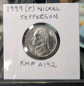 1999-P Jefferson Nickel DDO/DDR Errors LIGHT Doubling (VF) KM#A192 - Picture 1 of 8