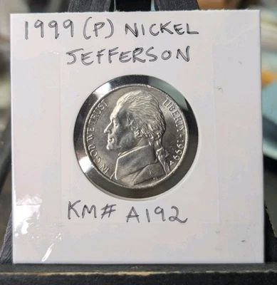 1999-P Jefferson Nickel DDO/DDR Errors LIGHT Doubling (VF) KM#A192 - Image 1 of 4