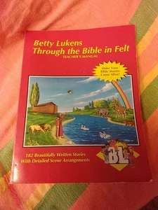 Betty Lukens Through The Bible In Felt Teacher's Manual PB Book, 1992 - Picture 1 of 8