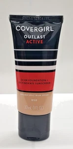 NEW Covergirl Outlast Active 24 Hour Foundation SPF 20- 850 Creamy Beige - Picture 1 of 1