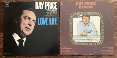 RAY PRICE: Love Life & Returns Super Selection  2 LP's   COLUMBIA/1964 RCA/1976 - Image 1 of 4