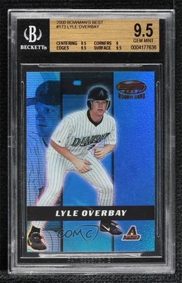 Bowman's Best 2000/2999 Lyle Overbay #173 BGS 9,5 gema como nuevo novato radiocontrol Foto 1 de 2