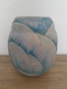 Art Deco Danesby Ware Blue Pastel Vase 19.5 cm - Selling More In This Pattern - Picture 1 of 6
