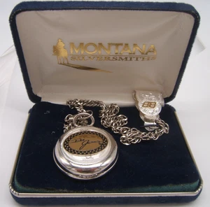 RELOJ BOLSILLO MONTANA PLATERÍA CAJA DE CUARZO Y PAPELES DE COLECCIÓN NUNCA USADO - Imagen 1 de 10