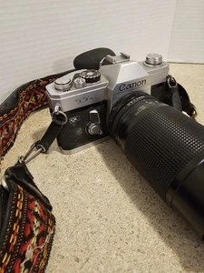 CANON TL QL 35mm SLR Film Camera w Zoom Lens Tested - WORKING GREAT! - Picture 1 of 11