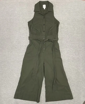 Mono halter corto Anthropologie Maeve para mujer talla 0 pequeño 0P pantalones verdes Foto 1 de 4