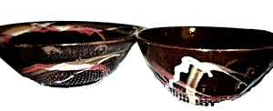 Large Vintage Aust Pottery BOWLS Lot of 2 Bendigo Pottery KC (Ken Campbell) - Picture 1 of 9
