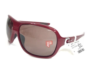 Oakley Sunglasses Underspin OO9166-03 Shiny Red Wrap Frames Red Polarized Lenses - Picture 1 of 12