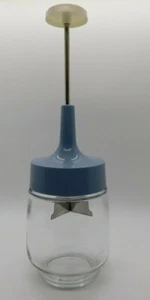Tritatutto dado vintage lame inox vetro cibo blu - Foto 1 di 4