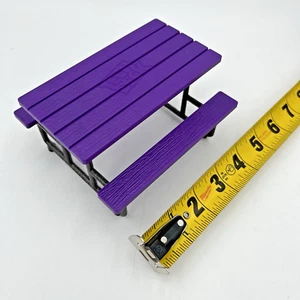 Mesa de picnic vintage Y2K Tech Deck Finger Skateboard púrpura RARA - Imagen 1 de 6