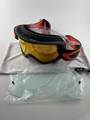 Gafas Oakley O Frame 2.0 MX MTB Cepillo Oscuro Naranja Fuego Iridio + Lente Transparente Foto 1 de 4
