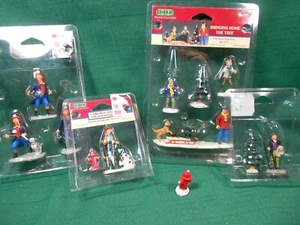 Lemax Accessories Firemen and Bringing Home the Tree - Picture 1 of 8