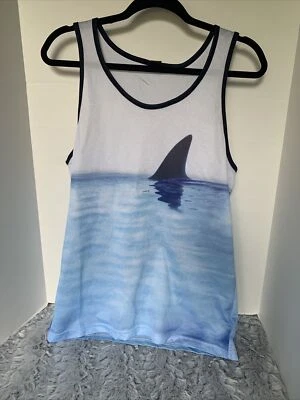 Camiseta sin mangas American Eagle Outfitters para hombre talla S malla tiburón 100 % poliéster Foto 1 de 3