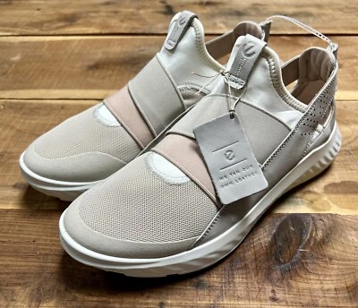 Zapatillas deportivas ECCO ST.1 Lite para mujer sin cordones beige cómodas talla EU 40 US 9 nuevas Foto 1 de 4