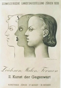 Original vintage poster SWISS ART EXPO LANDI 1939 Stoecklin  - Afbeelding 1 van 1
