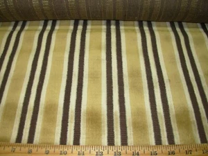 5 6/8 YDS CUT VELVET~MODERN STRIPES PLUSH UPHOLSTERY FABRIC FOR LESS - Picture 1 of 3