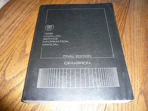 Cadillac Cimarron 1986 manual de información de servicio - vintage - H-2310 - Imagen 1 de 2