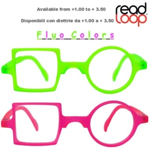 Occhiale Lettura/Reading Glasses Quadro/Tondo ReadLoop Patchwork FLUO COLORS   - Bild 1 von 9