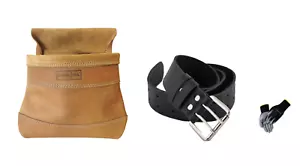 Large Nail Bag Screws Including Leather Belt Double Mandrel 120cm + Gloves - Picture 1 of 1