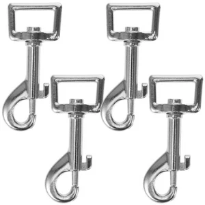 4pcs Dog Chain Buckle Dog Metal Buckle Clip Dog Strap Swivel Clip Dog Leash - Picture 1 of 12