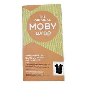 The Original Moby Wrap Classic Cotton Black Wrap Baby Carrier For Mommy Comfort