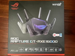 ASUS ROG Rapture GT-AXE16000 Quad-Band Wi-Fi 6E Gaming Router - Photo 1/20