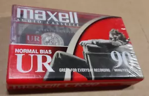 Maxell Audio Cassette Tape Normal Bias UR 90 Minutes - New Sealed - Picture 1 of 1
