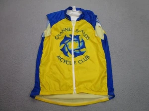 Pearl Izumi Cycling Jersey Mens XL Blue Yellow Channel Islands Bicycle Bike Club - Picture 1 of 11