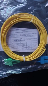 (10pcs) Fiber Optic Patch Cable SS/APC - SC Duplex 9/125 5M, 3mm - Picture 1 of 1