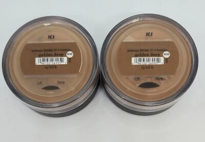 2 bareMinerals Original Foundation SPF 15 Sunscreen Golden Deep W50 2g 0.07oz - Image 1 of 2