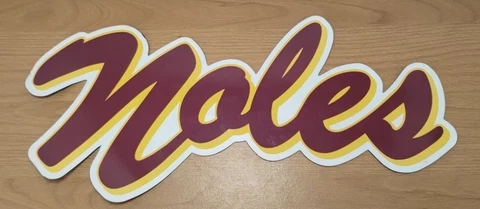 Florida State Seminoles Large Team Logo  Car MAGNET 15" Cover