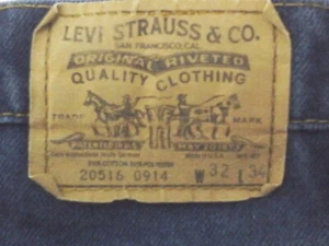 Pantalones de mezclilla LEVI'S 516 SF 207 corte naranja pestaña hechos en EE. UU. vintage para hombre 32/34 - Imagen 1 de 10