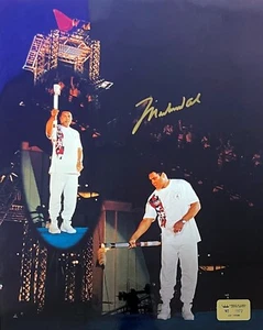 Muhammad Ali Signed 1996 Olympic Torch Ceremony 16x20 Photo /1996 -Beckett/COA - Picture 1 of 5