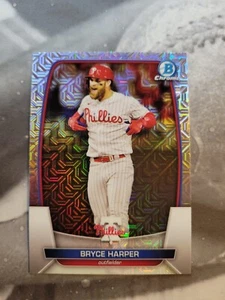 2023 Bowman Chrome Mega Box Mojo Refractor Bryce Harper #24 - Phillies - Picture 1 of 2
