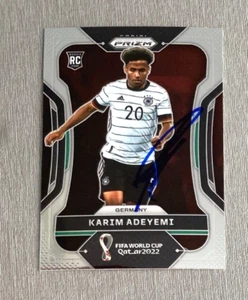 KARIM ADEYEMI In-person signed Panini Fifa World Cup 2022 RC Rookie - Picture 1 of 1